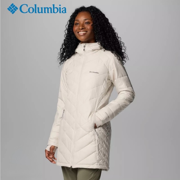Columbia Jackets & Blazers - Women's Columbia Omniheat Heavenly Long Hooded Puffer Jacket Small